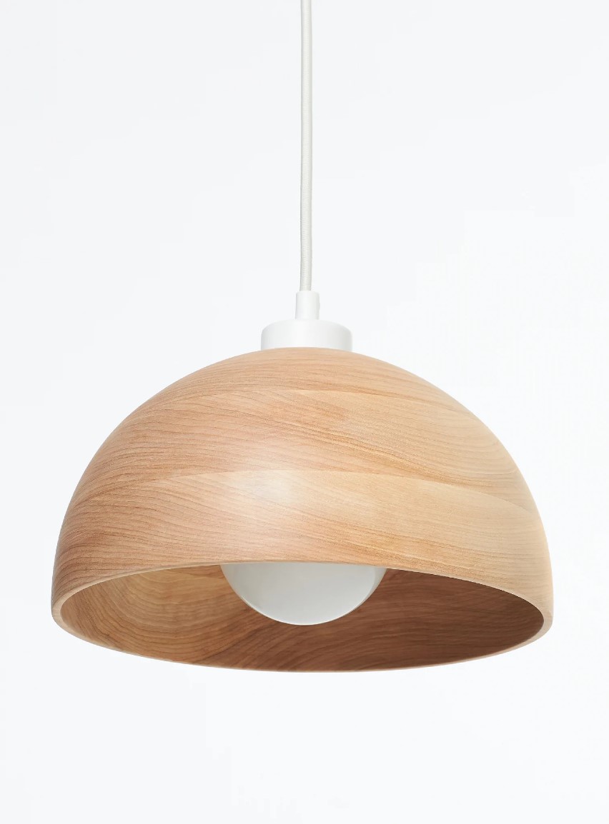 Bommel Bowl Lamp - Birch