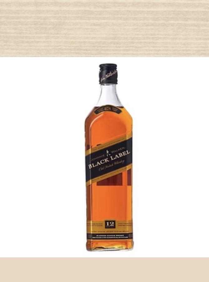 JOHNNIE WALKER BLACK [1/2 FLASK]
